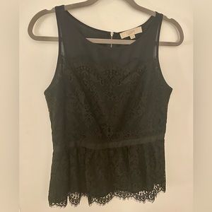 Peplum Lace Tank (Loft) Size Medium